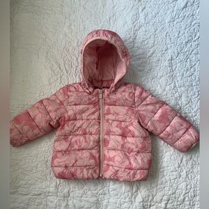 GAP Disney Pink Minnie Mouse Toddler Girls Puffer Jacket